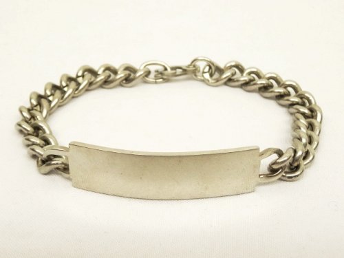 IDプレート チェーンブレスレット シルバー (VINTAGE) 「Accessorie」 入荷しました。