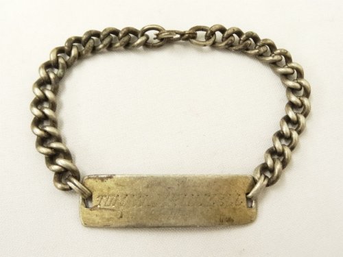 IDプレート チェーンブレスレット シルバー (VINTAGE) 「Accessorie」 入荷しました。