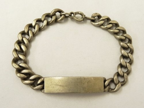 IDプレート チェーンブレスレット シルバー (VINTAGE) 「Accessorie」 入荷しました。