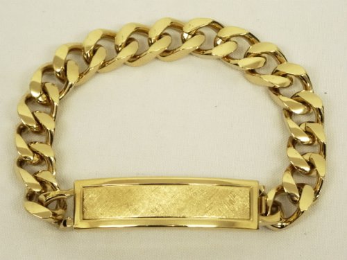 IDプレート チェーンブレスレット ゴールド (DEADSTOCK) 「Accessorie」 入荷しました。