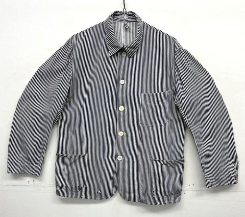 50'S ユーロワーク Vポケット ワークジャケット カバーオール ストライプ (VINTAGE) 「Jacket」入荷しました。