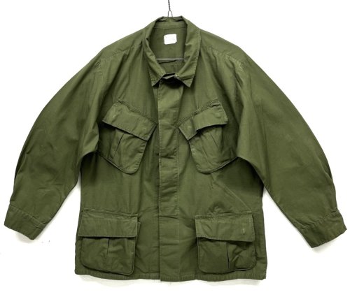 60'S アメリカ軍 US ARMY "JUNGLE FATIGUE" リップストップ ファティーグジャケット M-SHORT (VINTAGE) 「Jacket」入荷しました。