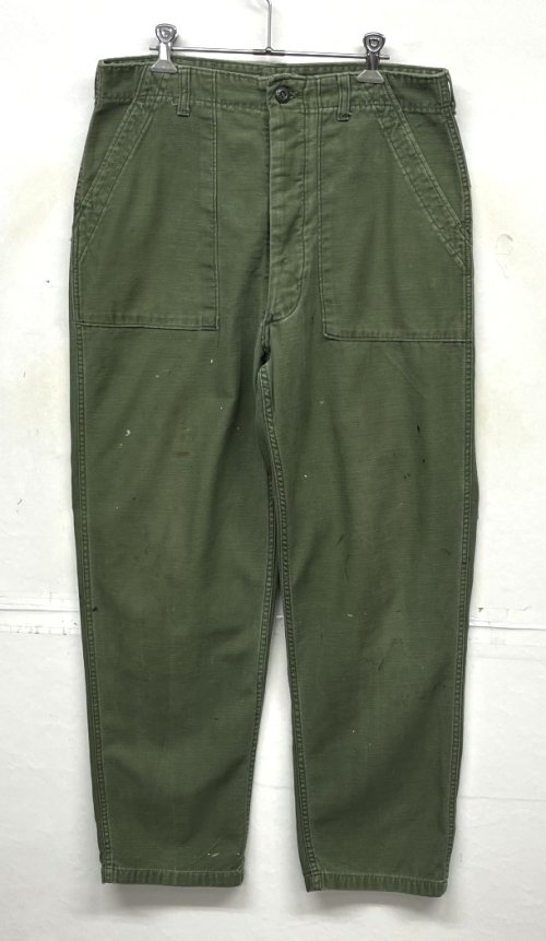 70'S アメリカ軍 US ARMY "OG107" コットンサテン ベイカーパンツ ミリタリーグリーン (VINTAGE) 「Bottoms」入荷しました。