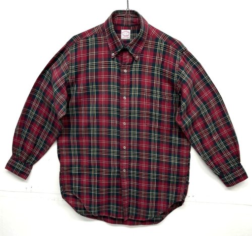 70'S BROOKS BROTHERS "BROOKSFLANNEL" 6ボタン フランネル BDシャツ チェック柄 USA製 (VINTAGE) 「L/S Shirt」入荷しました。