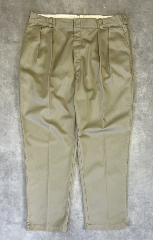 90'S DICKIES チビタグ ツープリーツ ワークパンツ ベージュ USA製 (VINTAGE) 「Bottoms」入荷しました。