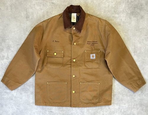 90'S CARHARTT "MICHIGAN CHORE COAT" 裏地ブランケット ダックジャケット ブラウン USA製 (VINTAGE) 「Jacket」入荷しました。