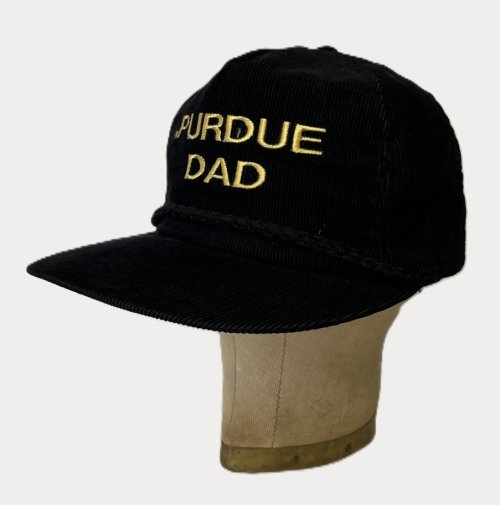 PURDUE DAD コーデュロイ 6パネル ベースボールキャップ ブラック USA製 (VINTAGE) 「Cap」入荷しました。