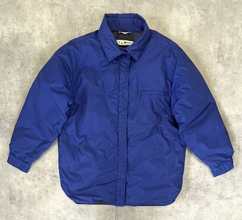 90'S LL Bean ナイロン シャツ型 ダウンジャケット ダークブルー (VINTAGE) 「Jacket」入荷しました。