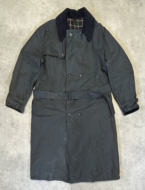 80'S BARBOUR 3クレスト "TRENCH COAT" 旧タグ オイルド トレンチコート ネイビー イングランド製 (VINTAGE) 「Jacket」入荷しました。