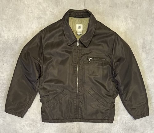 00'S GAP 旧タグ 裏地キルティング ナイロン ドリズラージャケット ダークブラウン (VINTAGE) 「Jacket」入荷しました。