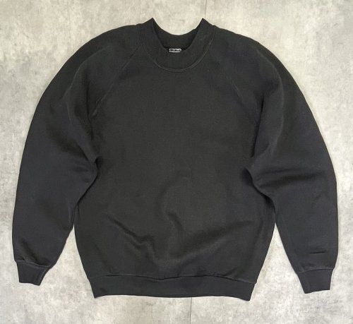90'S FRUIT OF THE LOOM ラグランスリーブ スウェットシャツ ブラック USA製 (VINTAGE) 「Sweat Shirt」入荷しました。