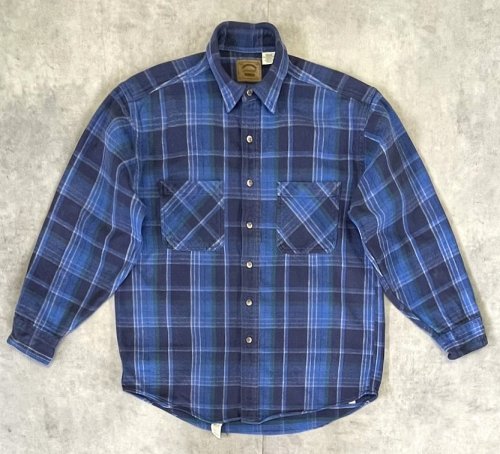 90'S ST JOHN'S BAY ヘビーフランネル ワークシャツ チェック柄 (VINTAGE) 「L/S Shirt」入荷しました。