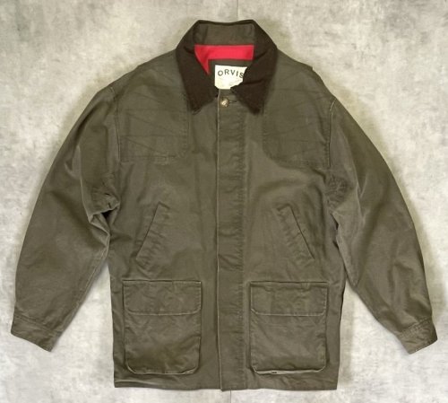 00'S ORVIS 襟コーデュロイ ハンティングジャケット オリーブ (VINTAGE) 「Jacket」入荷しました。