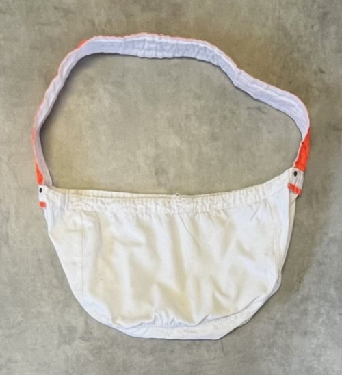70'S UNKNOWN プリント無し ニュースペーパーバッグ ホワイト/オレンジ (VINTAGE) 「Bag」入荷しました。