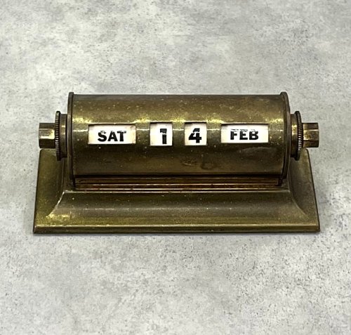 PARK SHERMAN ブラス製 デスクトップ パーペチュアルカレンダー (VINTAGE) 「Antique Goods」入荷しました。
