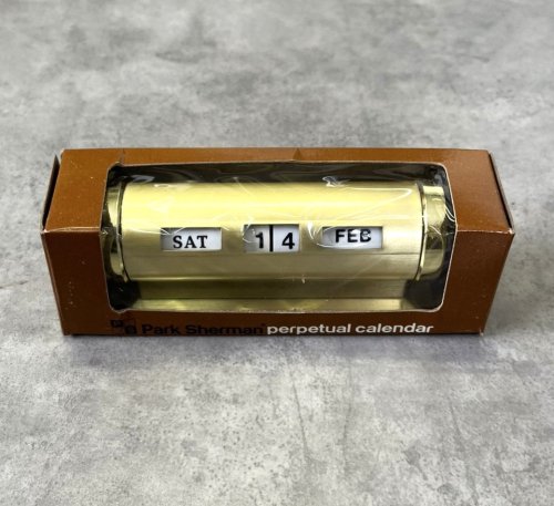 PARK SHERMAN ブラス製 デスクトップ パーペチュアルカレンダー (DEADSTOCK) 「Antique Goods」入荷しました。
