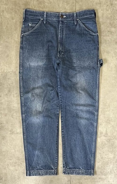 80'S DICKIES チビタグ デニム ペインターパンツ インディゴ 42TALONジップ W36L30 USA製 (VINTAGE) 「Bottoms」入荷しました。