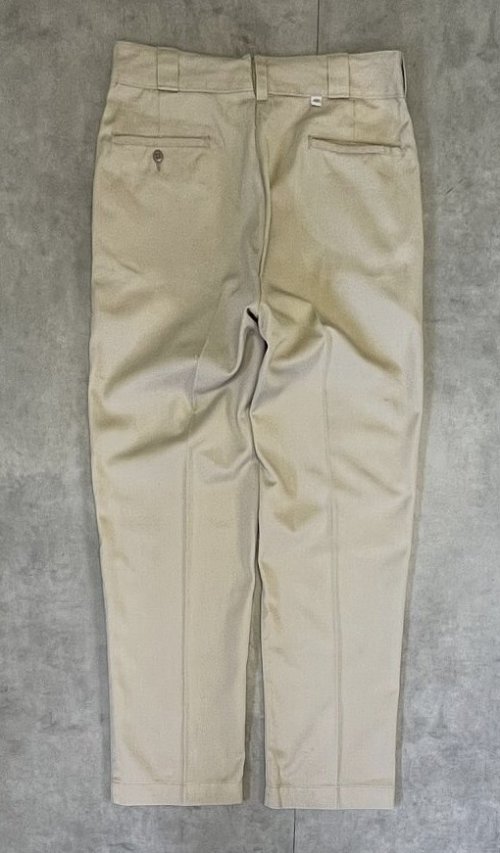 70'S DICKIES 874 チビタグ ワークパンツ ベージュ W34L30 TALONアルミジップ USA製 (VINTAGE) 「Bottoms」入荷しました。