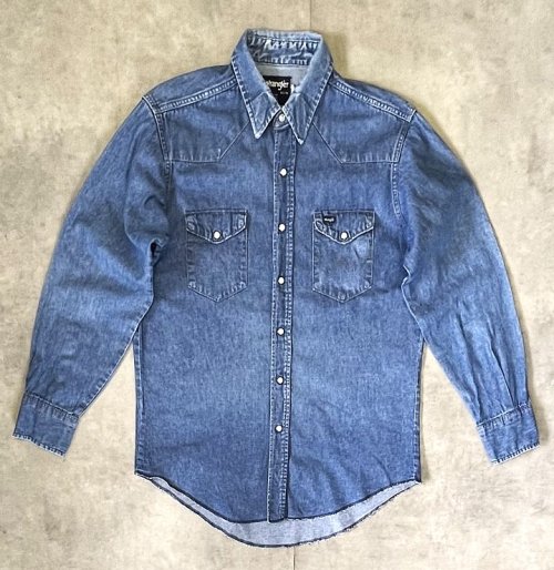 80'S WRANGLER "70127MW" デニム ウエスタンシャツ インディゴ (VINTAGE) 「L/S Shirt」入荷しました。
