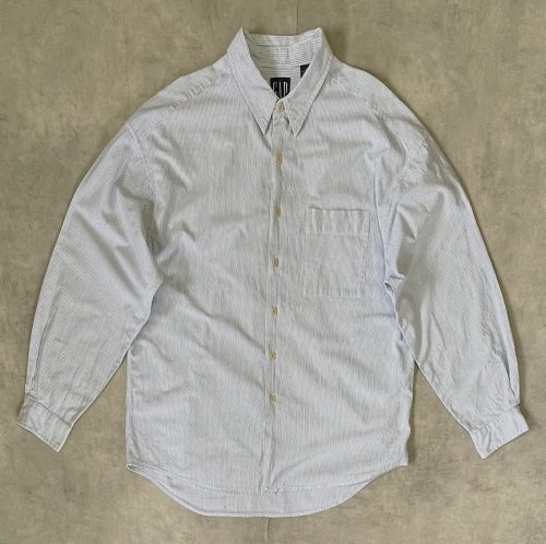 90'S GAP 旧タグ コットンシャツ ストライプ (VINTAGE) 「L/S Shirt」入荷しました。