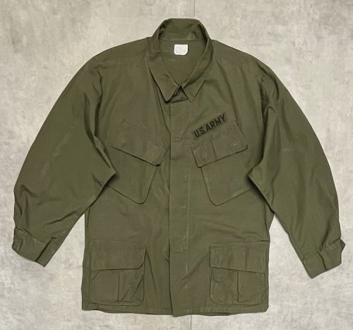 60'S アメリカ軍 US ARMY "JUNGLE FATIGUE" リップストップ ファティーグジャケット L-SHORT (DEADSTOCK) 「Jacket」入荷しました。