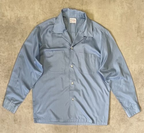 60'S TOWNCRAFT "PENN-PREST" オープンカラーシャツ ブルー (VINTAGE) 「L/S Shirt」入荷しました。