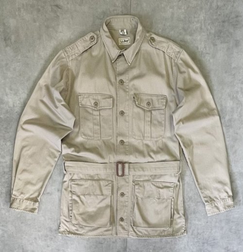 90'S LL Bean サファリジャケット ベージュ USA製 (VINTAGE) 「Jacket」入荷しました。