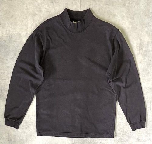 90'S EDDIE BAUER 白タグ シングルステッチ モックネック 長袖 Tシャツ ブラック (VINTAGE) 「T-Shirt」入荷しました。