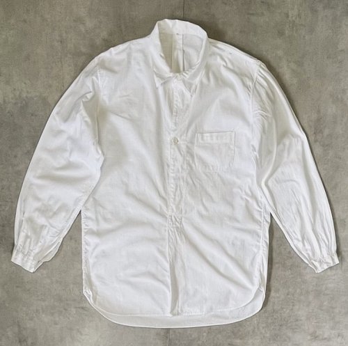 50'S スウェーデン軍 マチ付き プルオーバーシャツ ホワイト (VINTAGE) 「L/S Shirt」入荷しました。