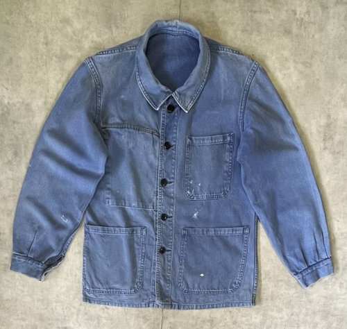 80'S UNKNOWN フレンチワーク カバーオール フェードブルー (VINTAGE) 「Jacket」入荷しました。
