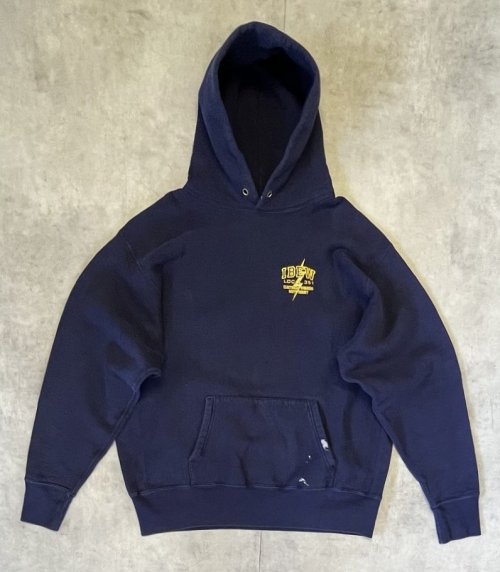 90'S CAMBER 両面プリント ヘビーウエイト スウェットパーカー ネイビー USA製 (VINTAGE) 「Parka」入荷しました。