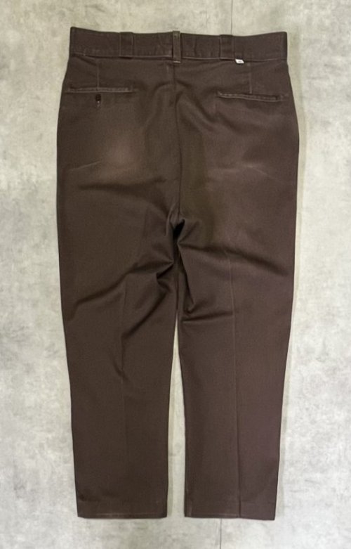 80'S DICKIES 874 チビタグ ワークパンツ ブラウン W38L31 USA製 (VINTAGE) 「Bottoms」入荷しました。