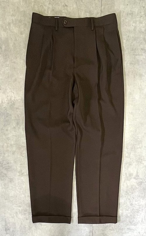 90'S RALPH LAUREN ツープリーツ ウール スラックス ブラウン (VINTAGE) 「Bottoms」入荷しました。