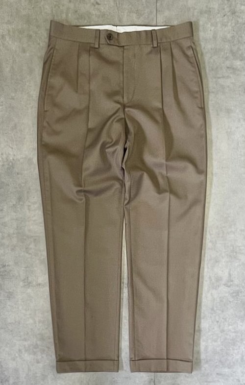 90'S RALPH LAUREN ツープリーツ ウール スラックス ベージュ (VINTAGE) 「Bottoms」入荷しました。