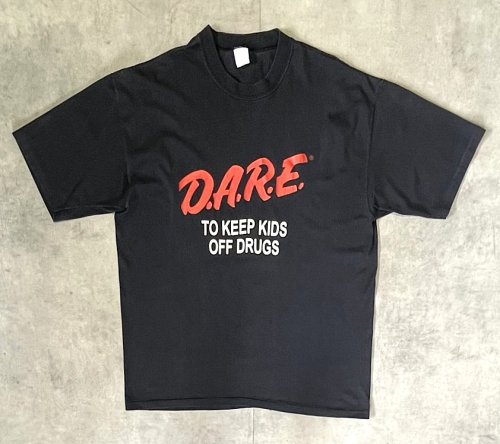 90'S D.A.R.E. シングルステッチ 半袖 Tシャツ ブラック (VINTAGE) 「T-Shirt」入荷しました。
