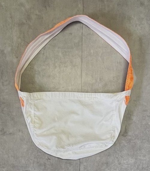 70'S UNKNOWN プリント無し ニュースペーパーバッグ オフホワイト/オレンジ (VINTAGE) 「Bag」入荷しました。