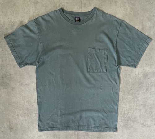 90'S PATAGONIA 黒タグ オーバルロゴ刺繍 半袖 ポケット付きTシャツ ブルーグレー USA製 (VINTAGE) 「T-Shirt」入荷しました。