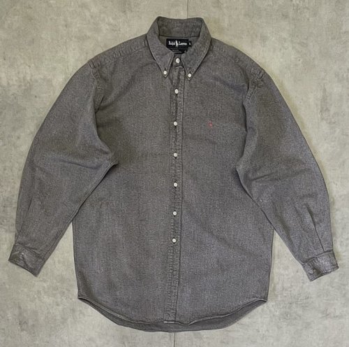 80'S RALPH LAUREN "BLACK COVERT" 長袖 BDシャツ ブラック USA製 (VINTAGE) 「L/S Shirt」入荷しました。