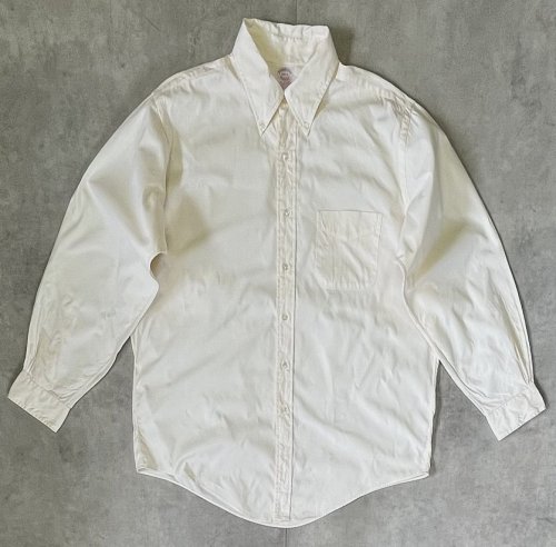 90'S BROOKS BROTHERS "MAKERS" ピンオックス BDシャツ 生成り USA製 (VINTAGE) 「L/S Shirt」入荷しました。