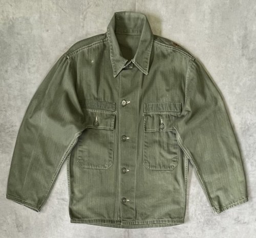 40'S アメリカ軍 US ARMY "M-47" ヘリンボーンツイル ユーティリティシャツ (VINTAGE) 「L/S Shirt」入荷しました。