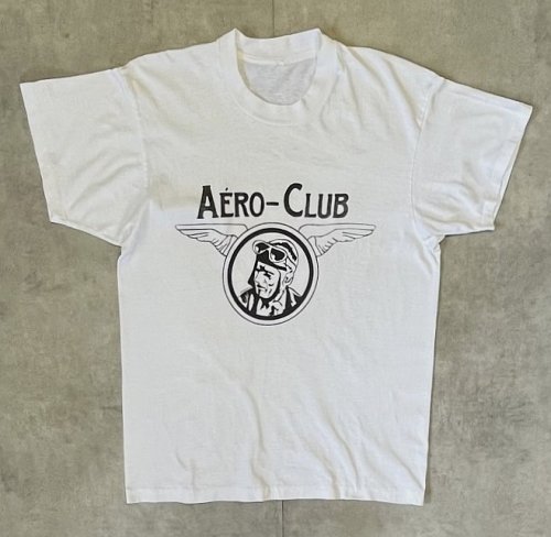 80'S AERO-CLUB シングルステッチ 半袖 Tシャツ ホワイト (VINTAGE) 「T-Shirt」入荷しました。
