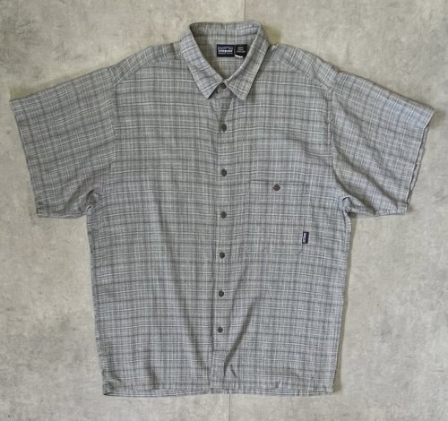 01'S PATAGONIA オーガニックコットン 半袖 ACシャツ チェック柄 ポルトガル製 (VINTAGE)「S/S Shirt」入荷しました。