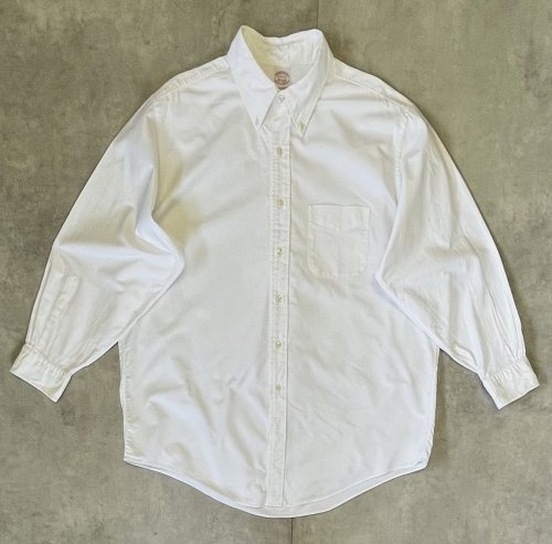 90'S BROOKS BROTHERS オックスフォード 長袖 BDシャツ ホワイト USA製 (VINTAGE)「L/S Shirt」入荷しました。