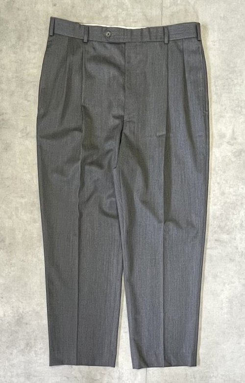BROOKS BROTHERS ツータック トロピカルウールパンツ ダークグレー (VINTAGE) 「Bottoms」入荷しました。