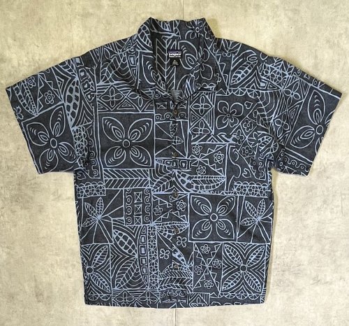 00'S PATAGONIA オープンカラー 半袖 ACシャツ バーククロス総柄 (VINTAGE)「S/S Shirt」入荷しました。