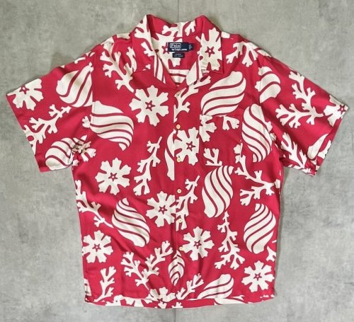 90'S RALPH LAUREN "ADAMS" ビスコース 半袖 オープンカラーシャツ 総柄 (VINTAGE)「S/S Shirt」入荷しました。
