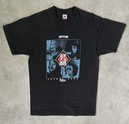 90'S THE BEATLES "LET IT BE 25YEARS" シングルステッチ 両面プリント 半袖 Tシャツ ブラック USA製 (VINTAGE)「T-Shirt」入荷しました。