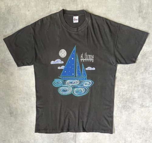 90'S ST. THOMAS SAILLING シングルステッチ 半袖 Tシャツ ブラック USA製 (VINTAGE)「T-Shirt」入荷しました。