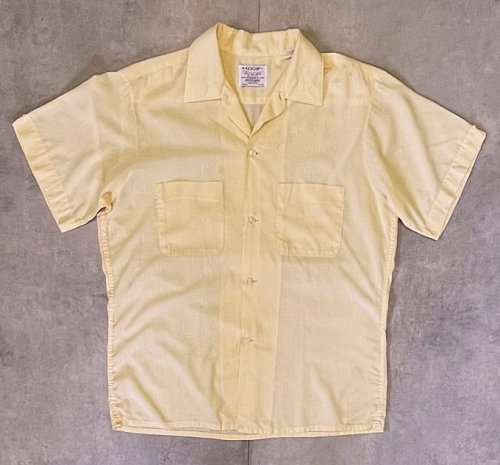 60'S ARROW "DECTON" 半袖 オープンカラーシャツ ライトイエロー USA製 (VINTAGE)「S/S Shirt」入荷しました。