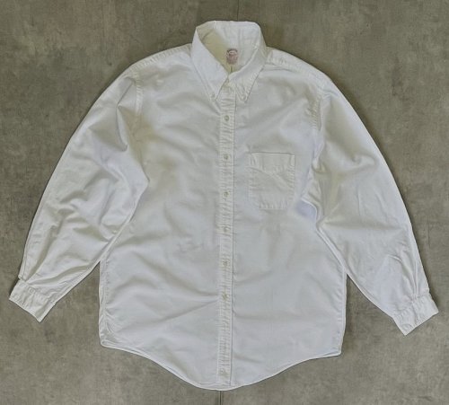 90'S BROOKS BROTHERS "MAKERS" オックスフォード 長袖 BDシャツ ホワイト USA製 (VINTAGE)「L/S Shirt」入荷しました。